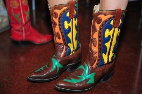 Hand made cowboy boots , the best find of the year in a hand painted