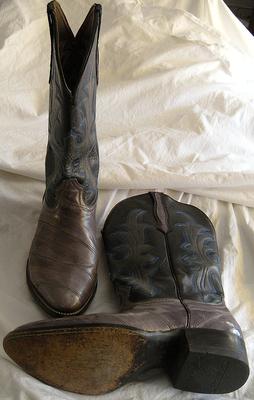 Coyote Joe Eel Skin Cowboy Boots